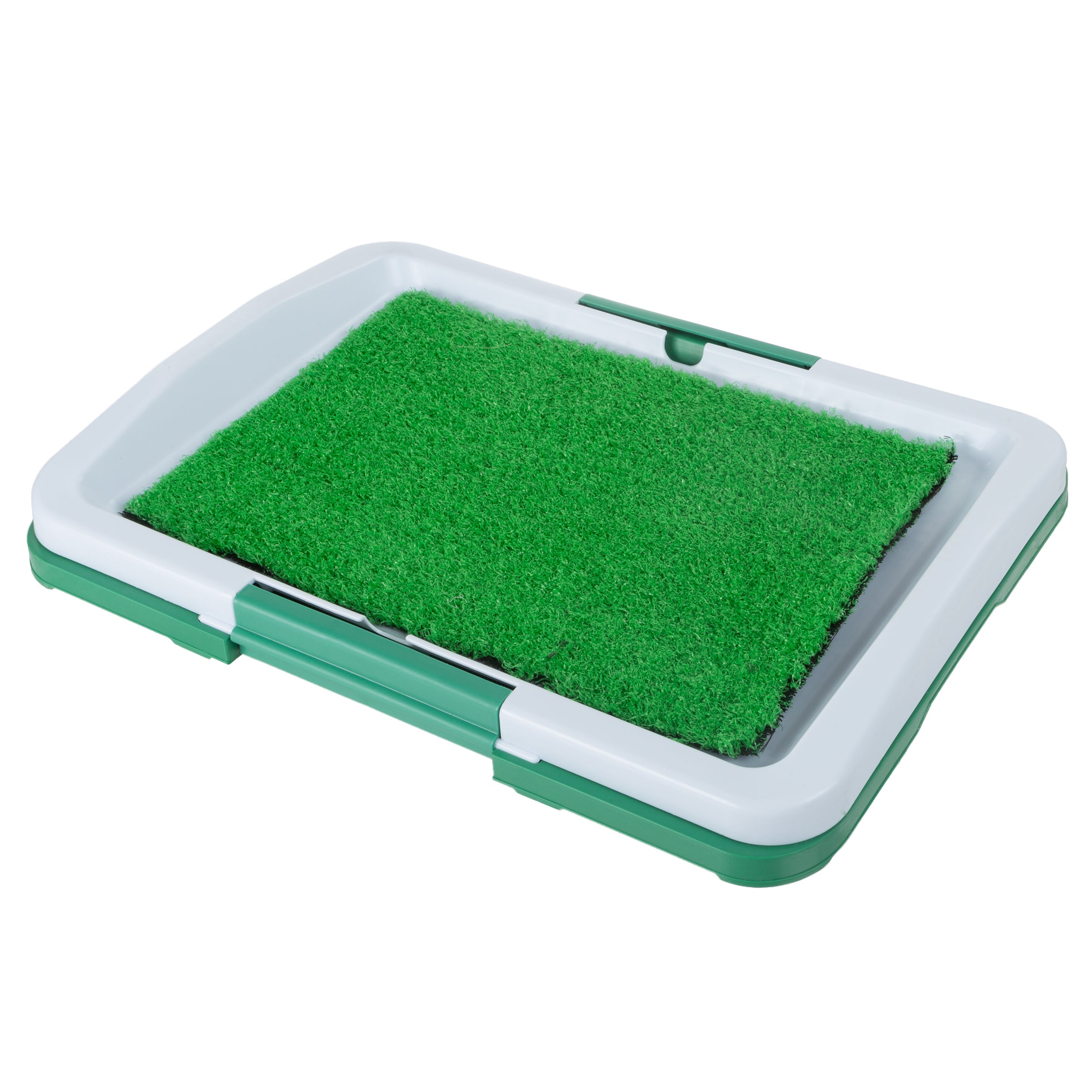 Petmaker Reusable 4-Layer Artificial Grass Puppy Dog Potty Pad with Tray - Large, 20x30