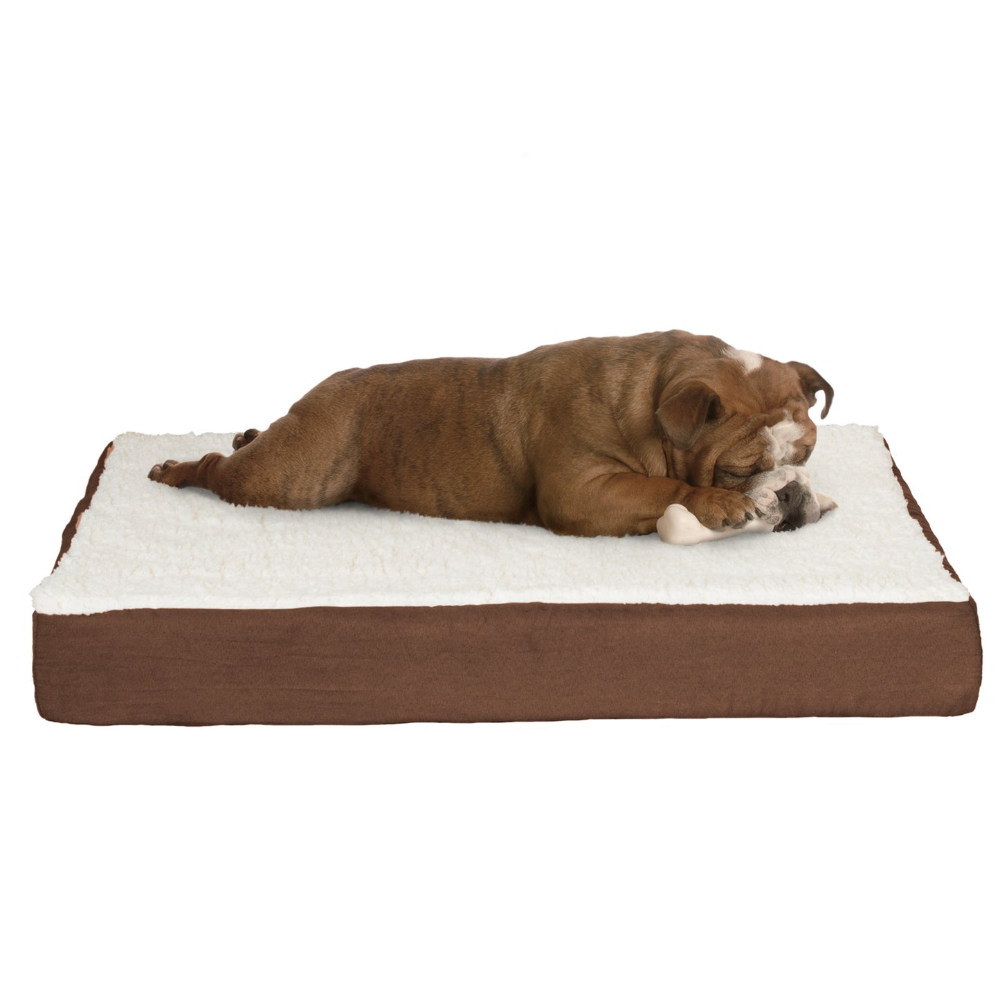 Orthopedic Sherpa Top Pet Bed