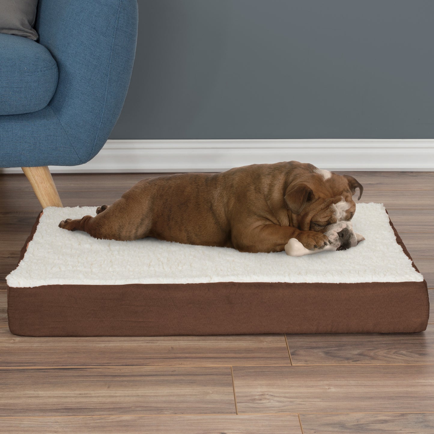 Orthopedic Sherpa Top Pet Bed