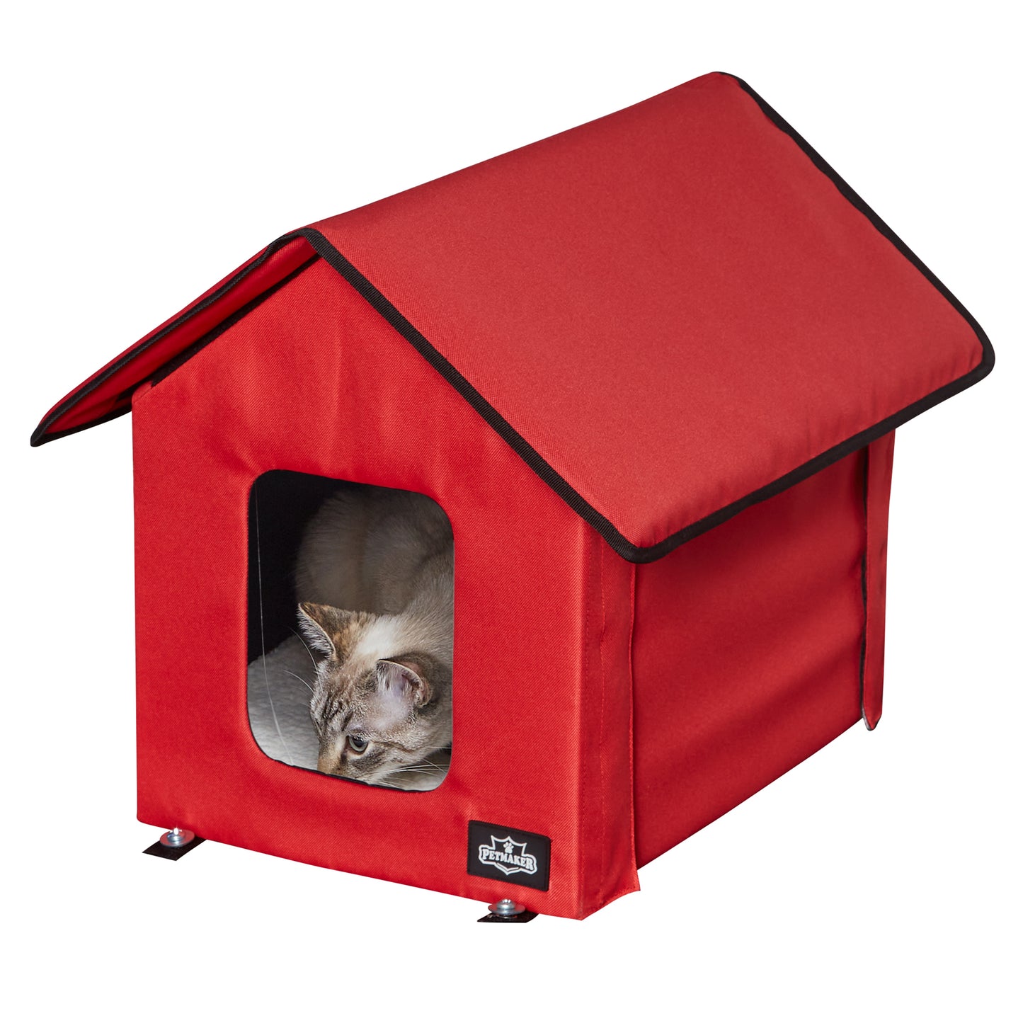 Heated Cat House with Sherpa Pad