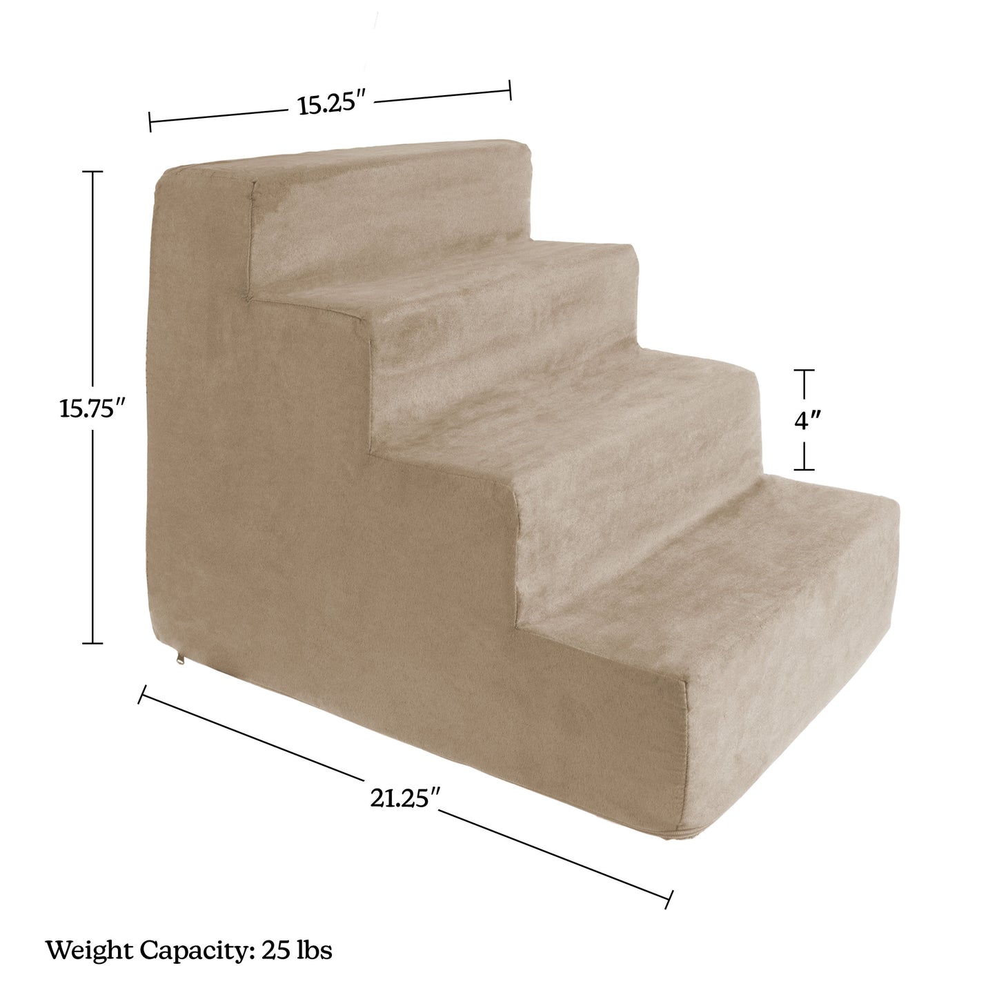 4-Step Non-Slip Foam Pet Stairs