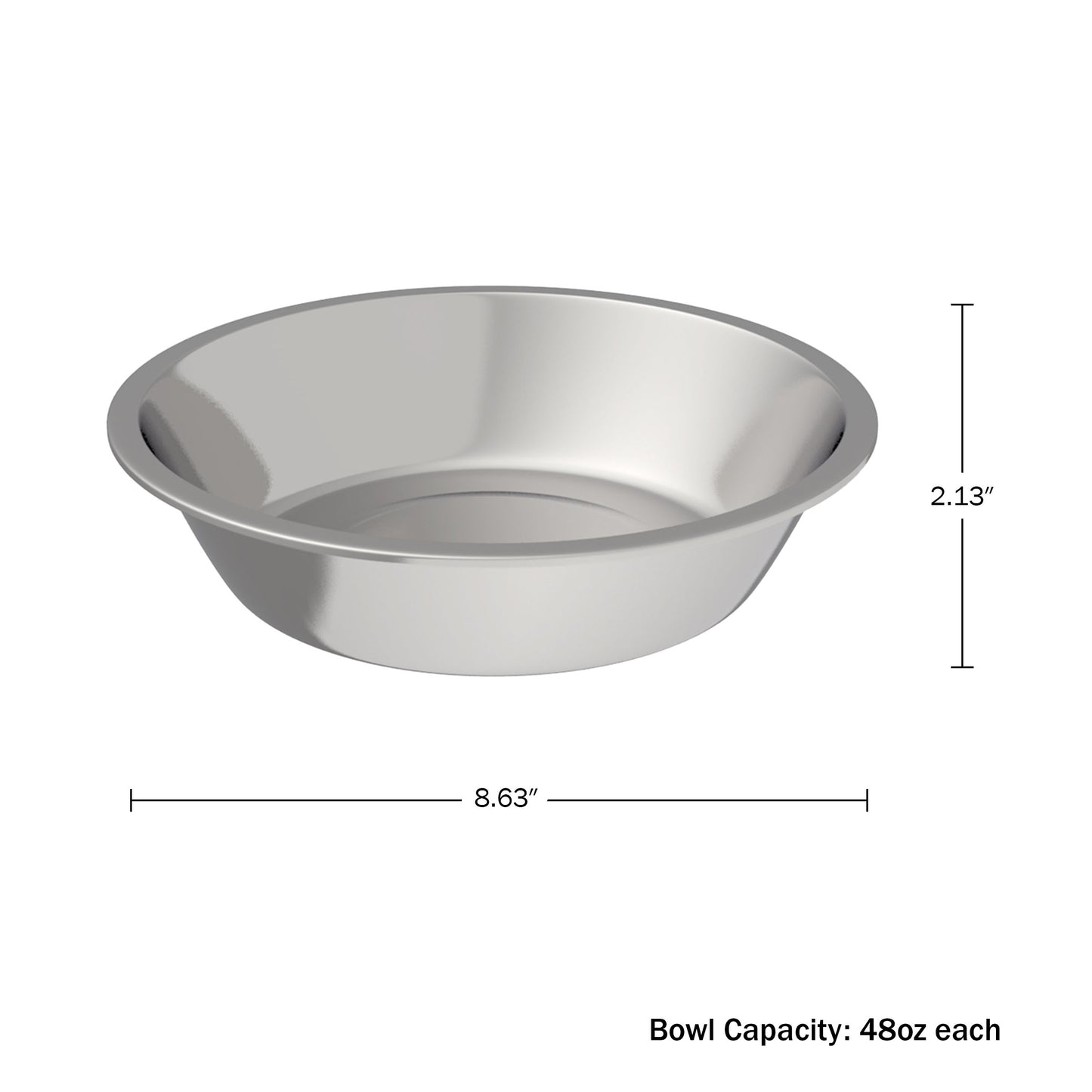 Stainless-Steel Hanging Dog Bowl Set