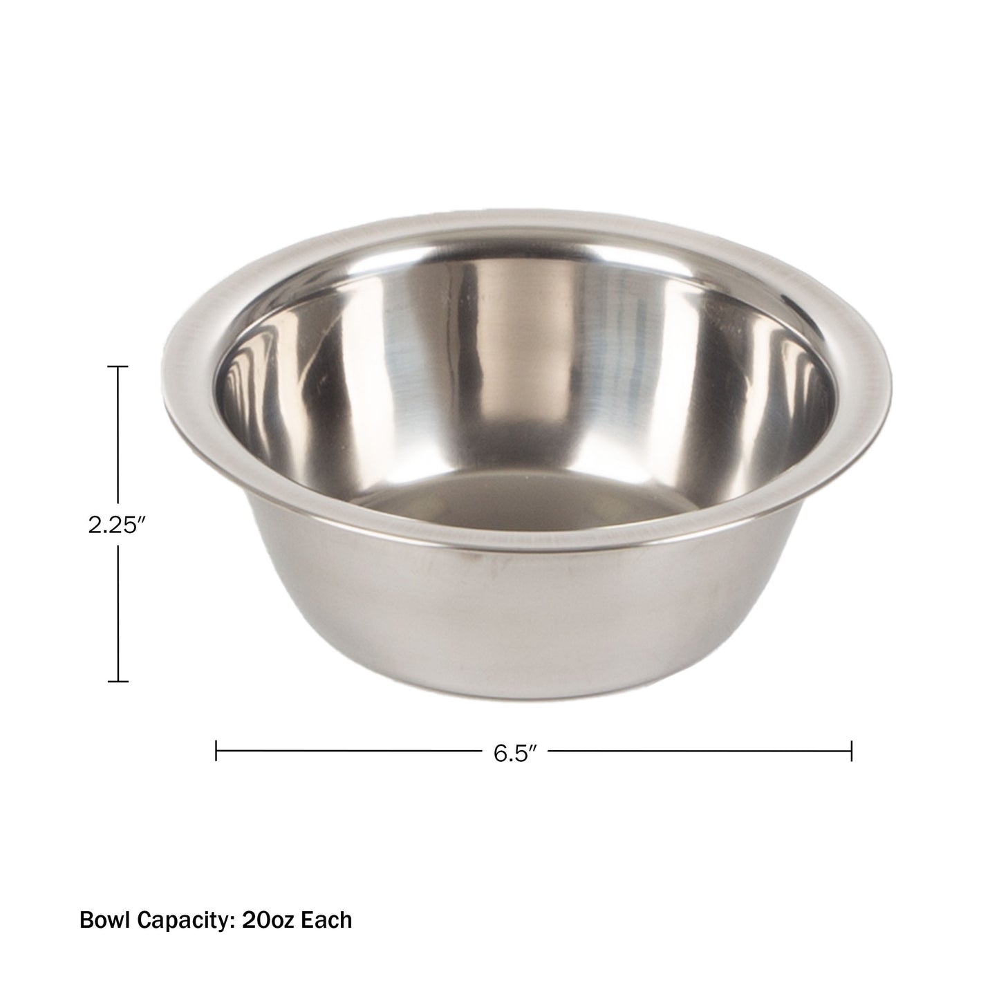 Stainless-Steel Hanging Dog Bowl Set