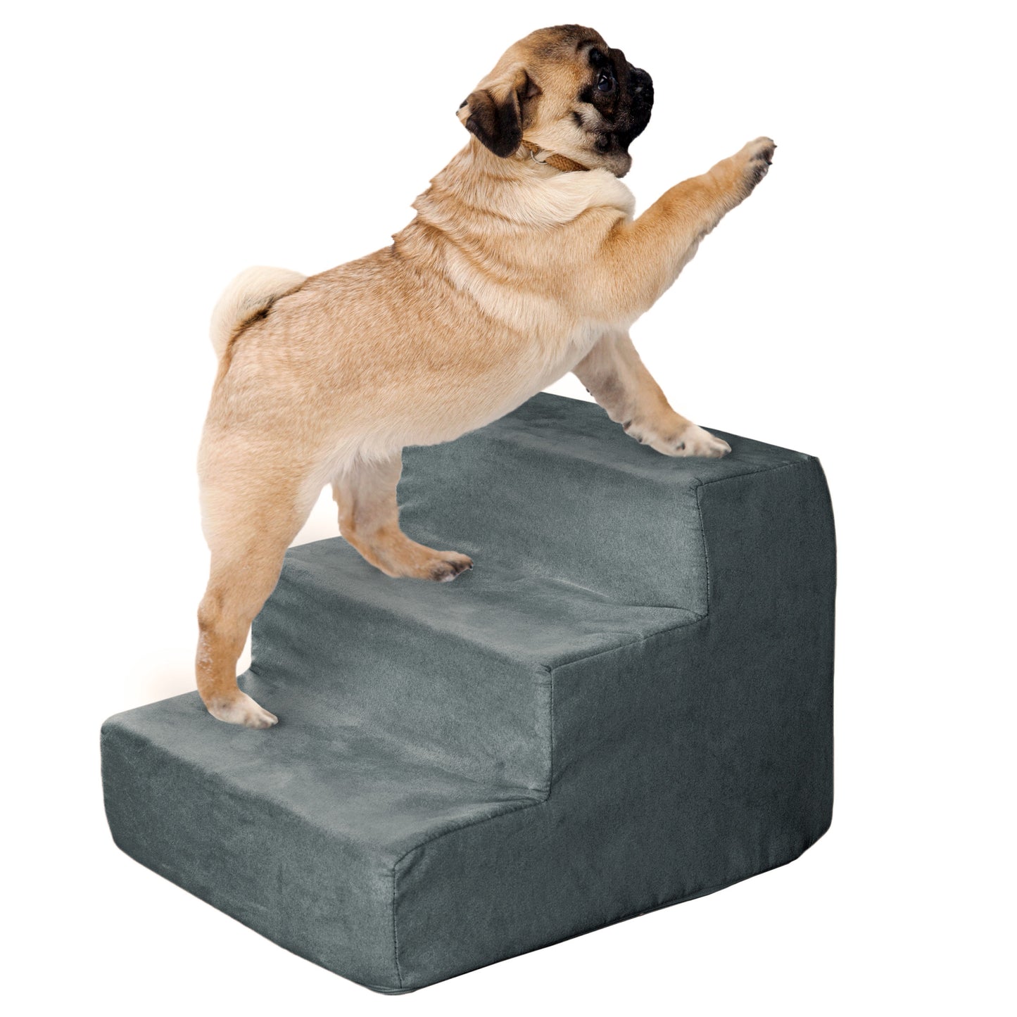 3-Step Nonslip Foam Pet Staircase