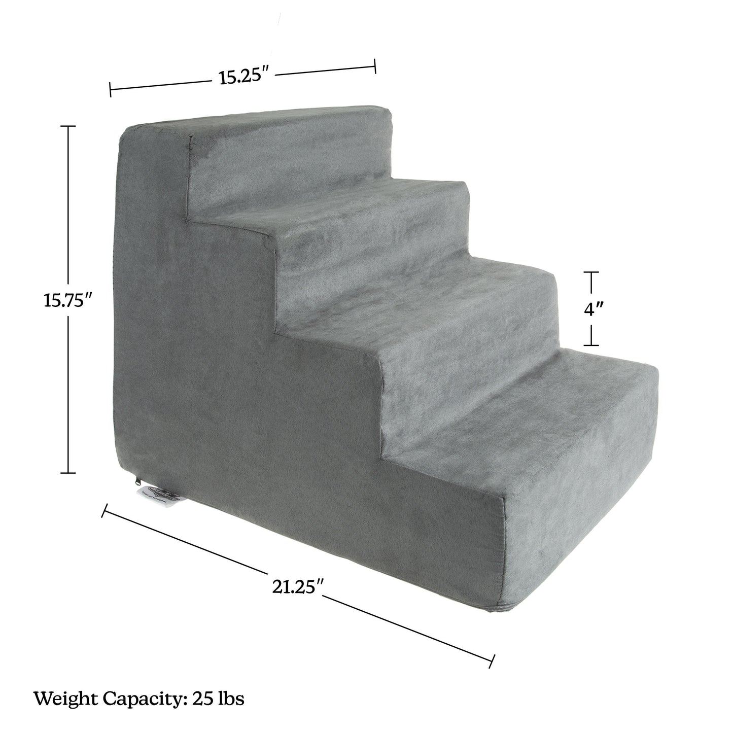 4-Step Nonslip Foam Pet Staircase