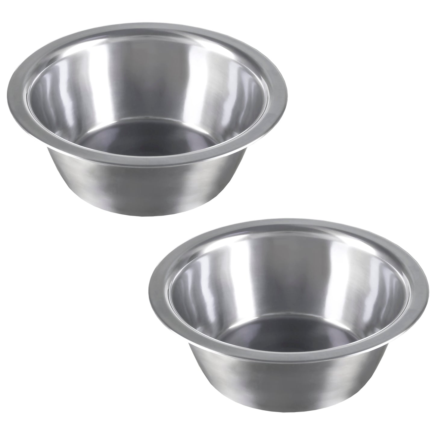 Stainless-Steel Hanging Dog Bowl Set