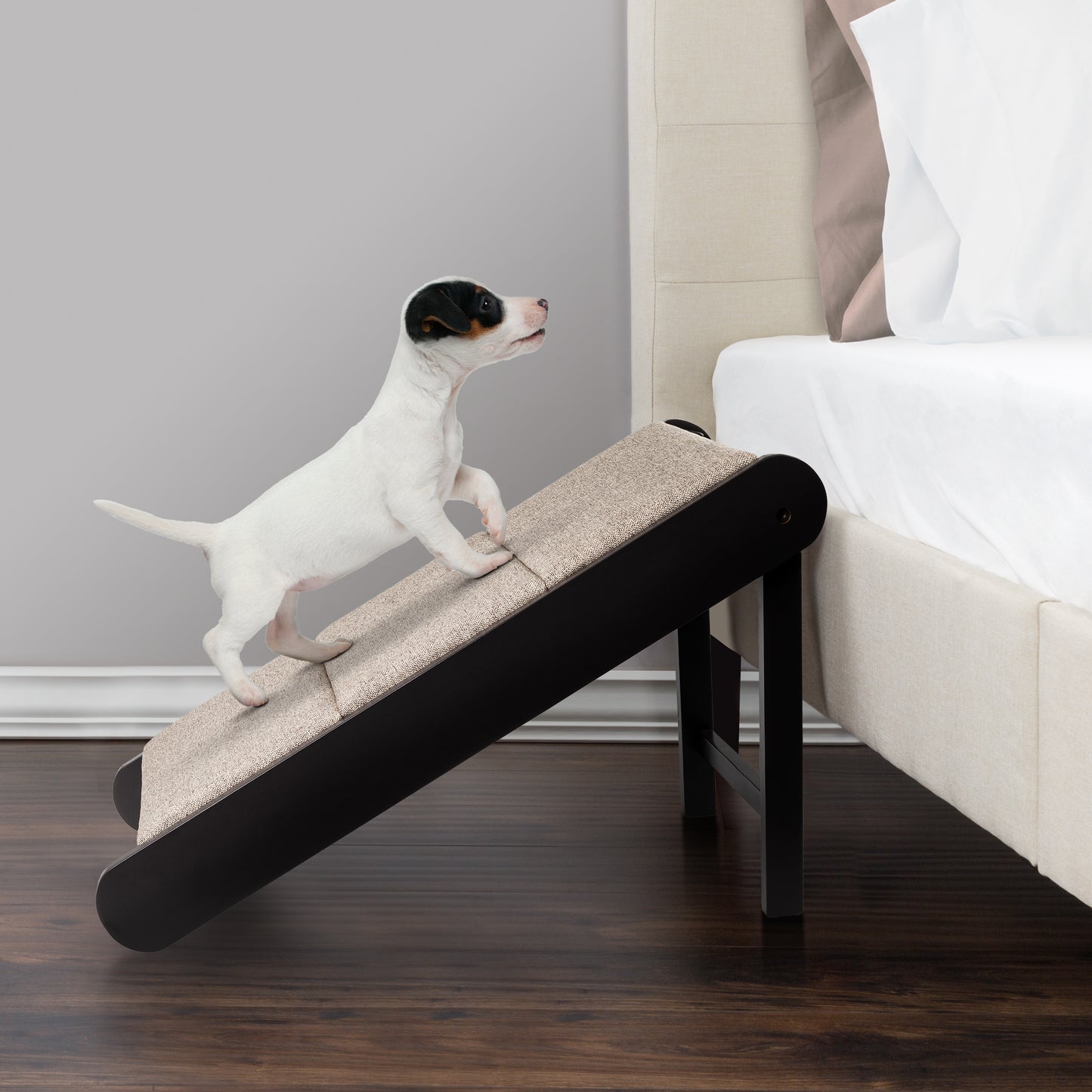 Foldable Wooden Pet Ramp, Gray