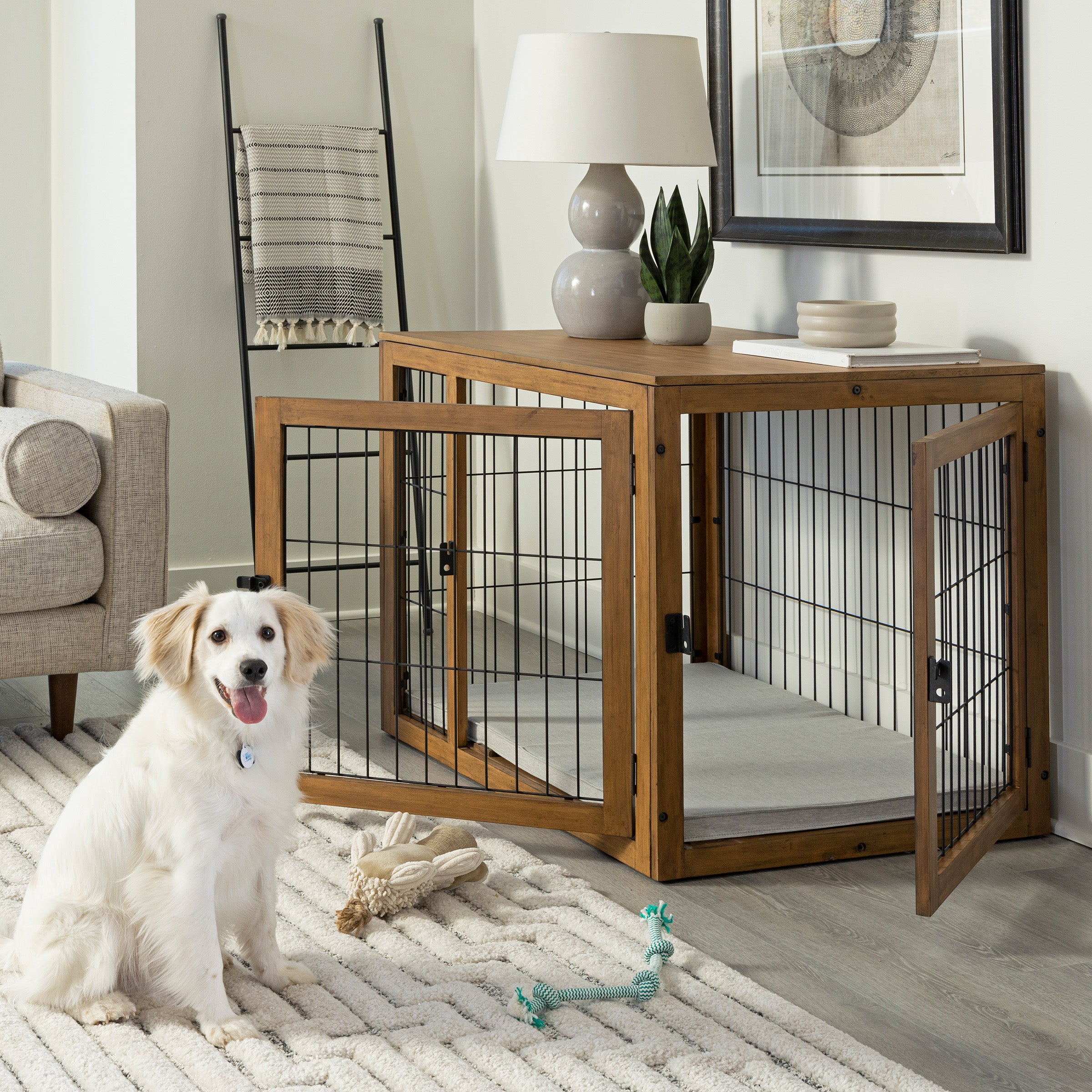 Dog store cage furniture