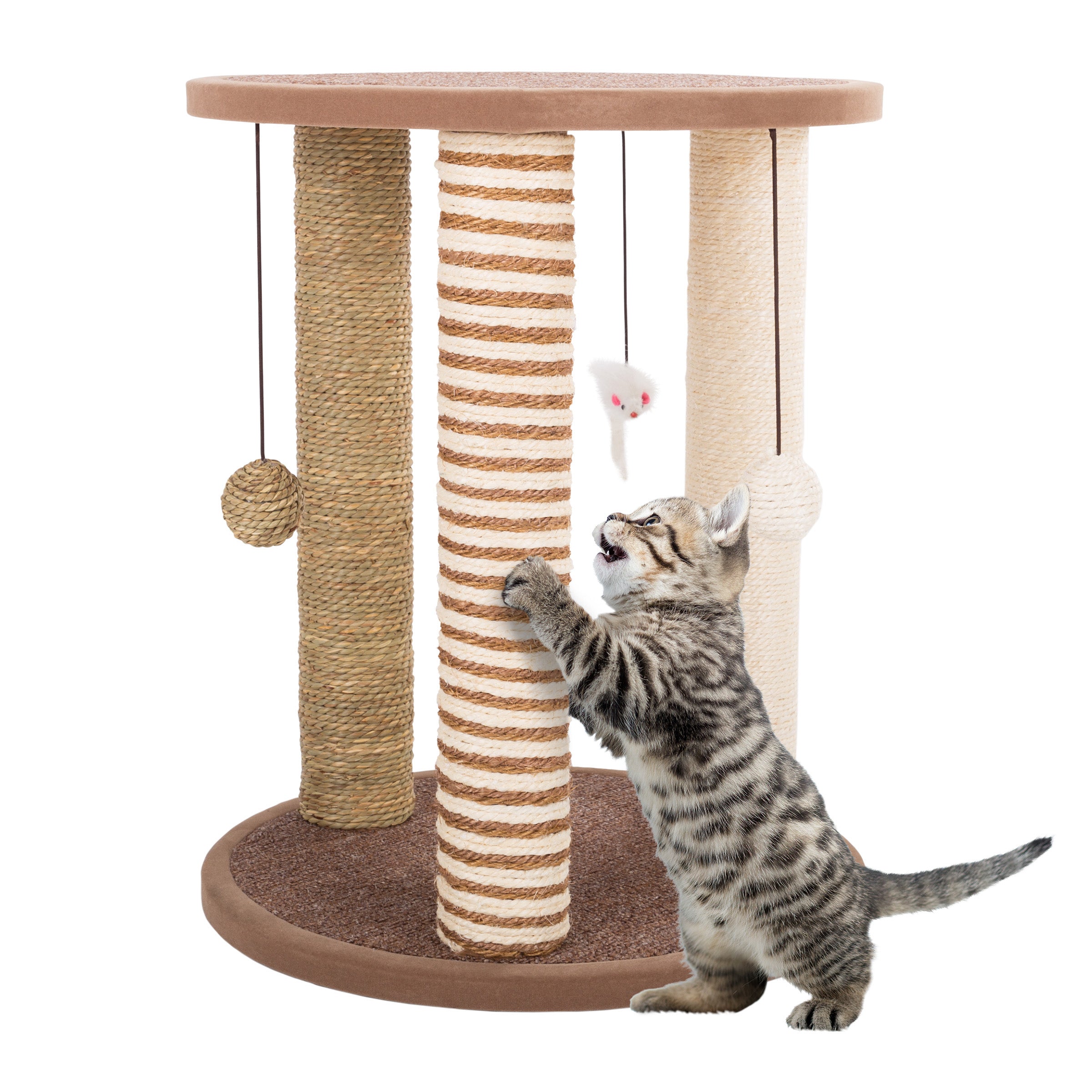 Cat tower scratching post best sale