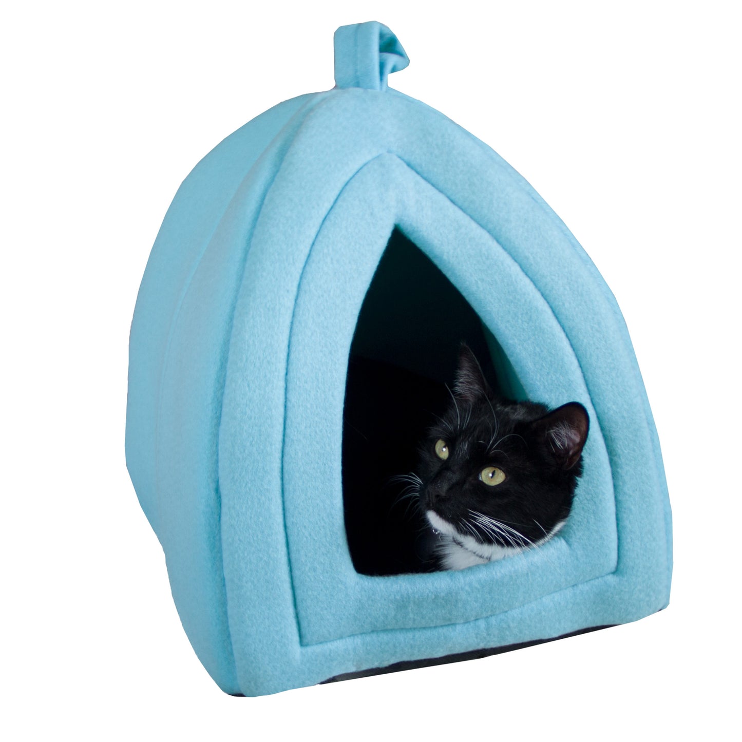 Pet Adobe Cat House for Small Animals, Blue