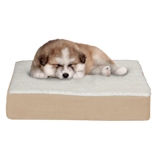 Orthopedic Sherpa Top Pet Bed