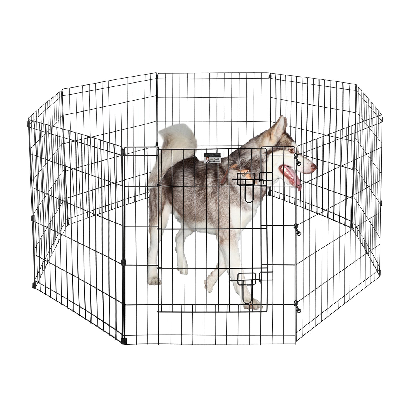 8-Panel Dog Playpen with Gate