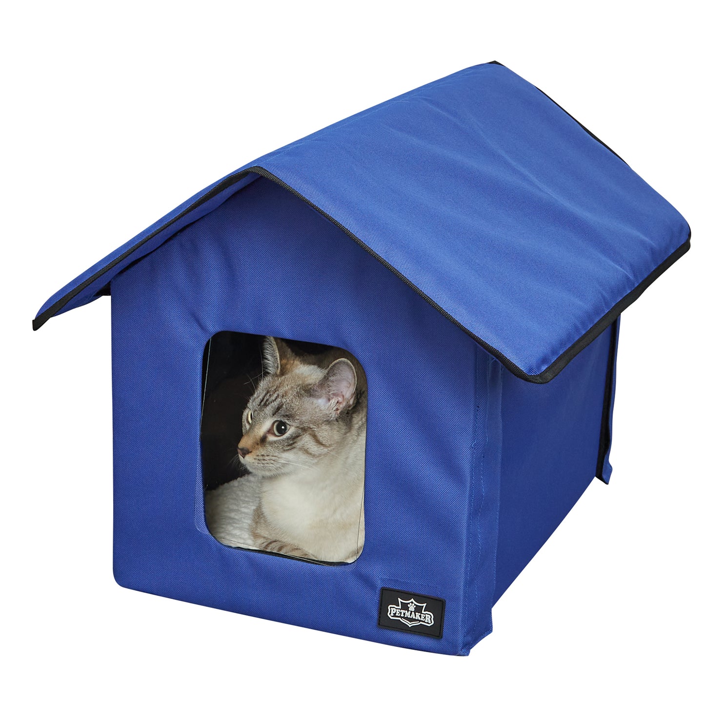 Heated Cat House with Sherpa Pad