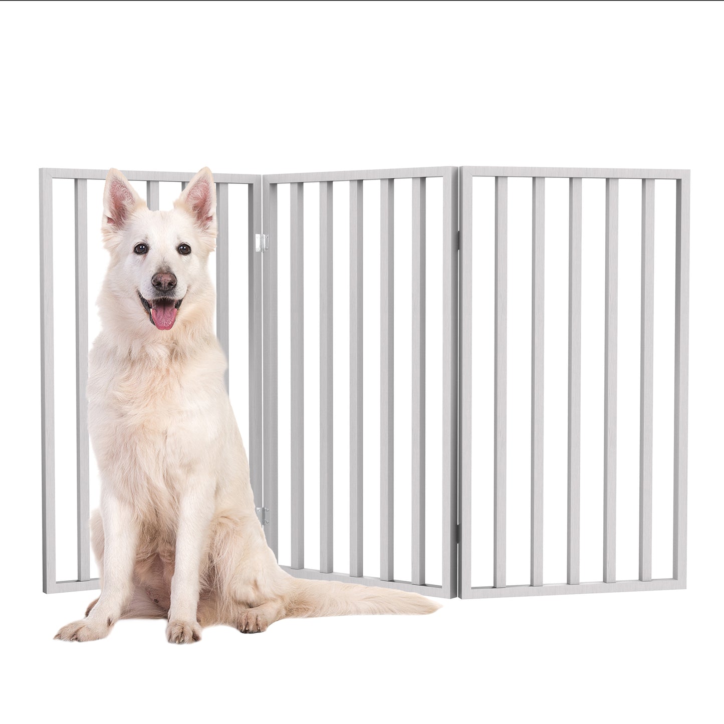 PETMAKER 3-Panel Indoor Foldable Pet Gate, White