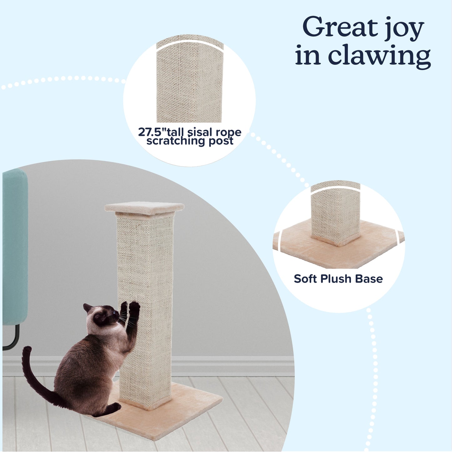 Sisal Burlap Cat Scratching Post