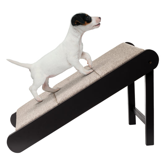 Foldable Wooden Pet Ramp, Gray