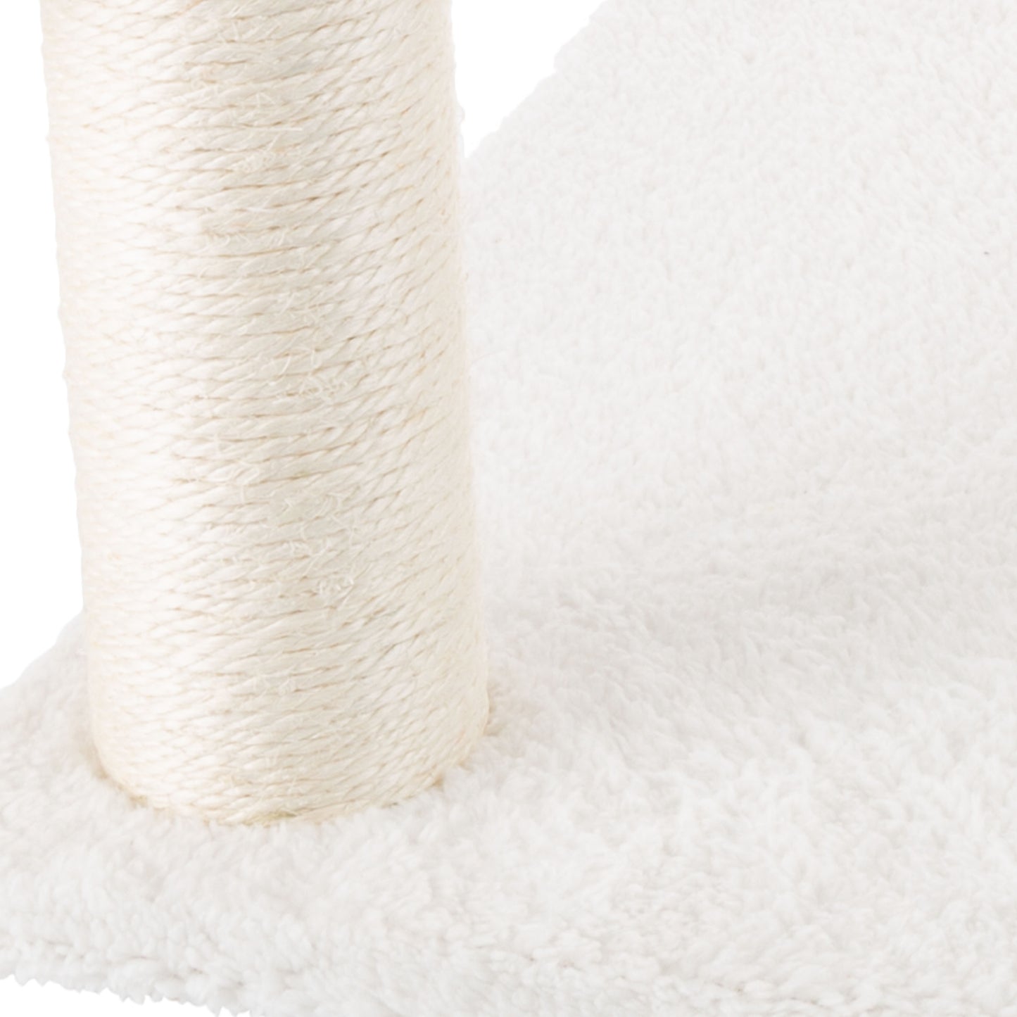 PETMAKER Cat Hammock with Scratching Posts, White