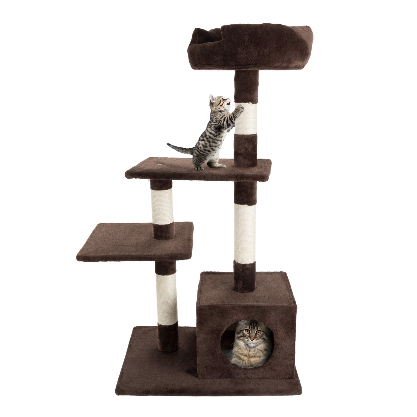 4-Tier Cat Tree with Penthouse Condo