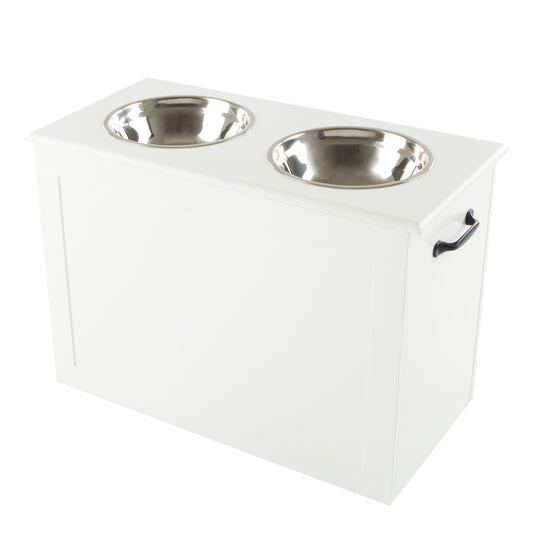 Elevated Dog Bowls with Storage