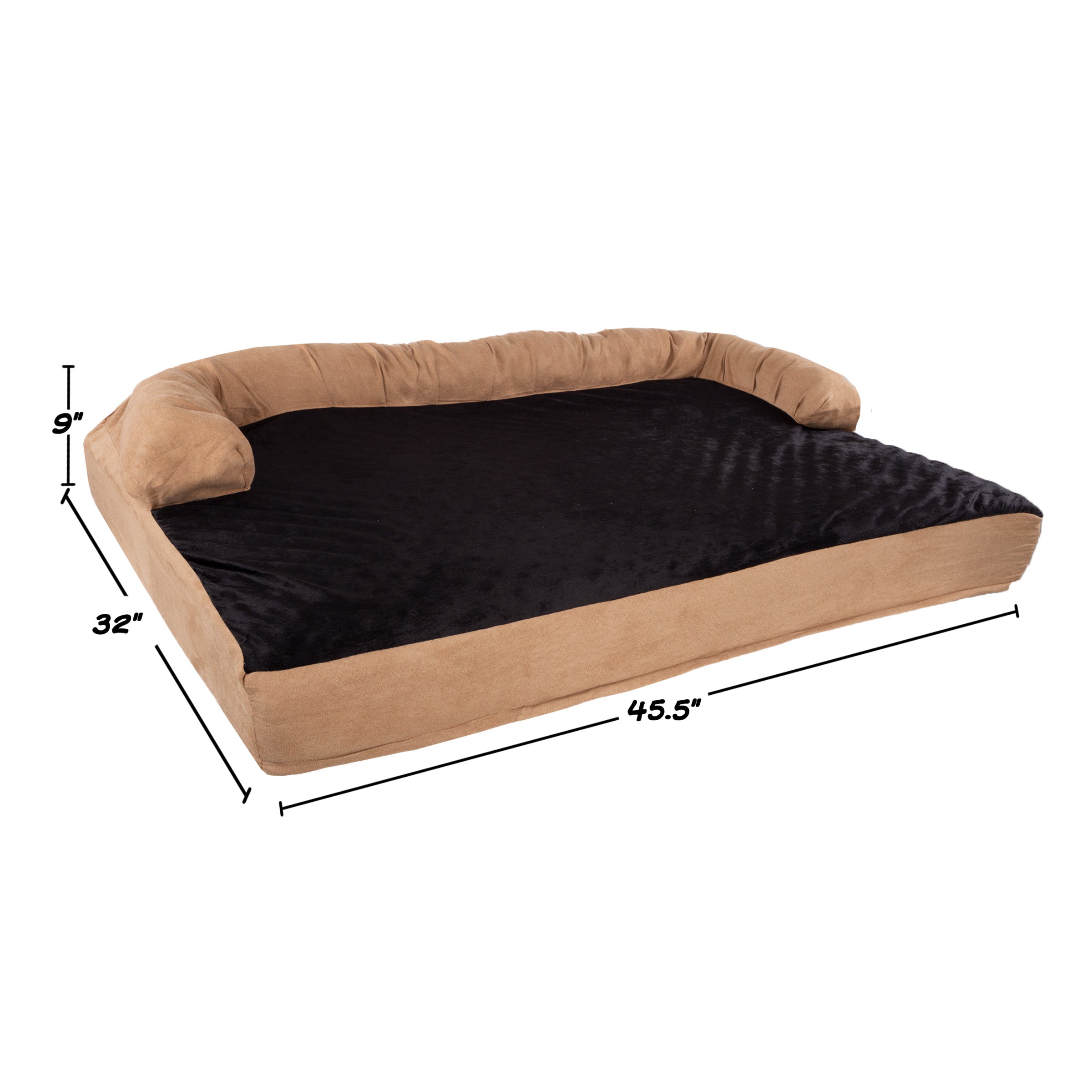 Extra-Large Dog Bed – 45.5 x 32 Pet Bed - 3-Layer Orthopedic Dog