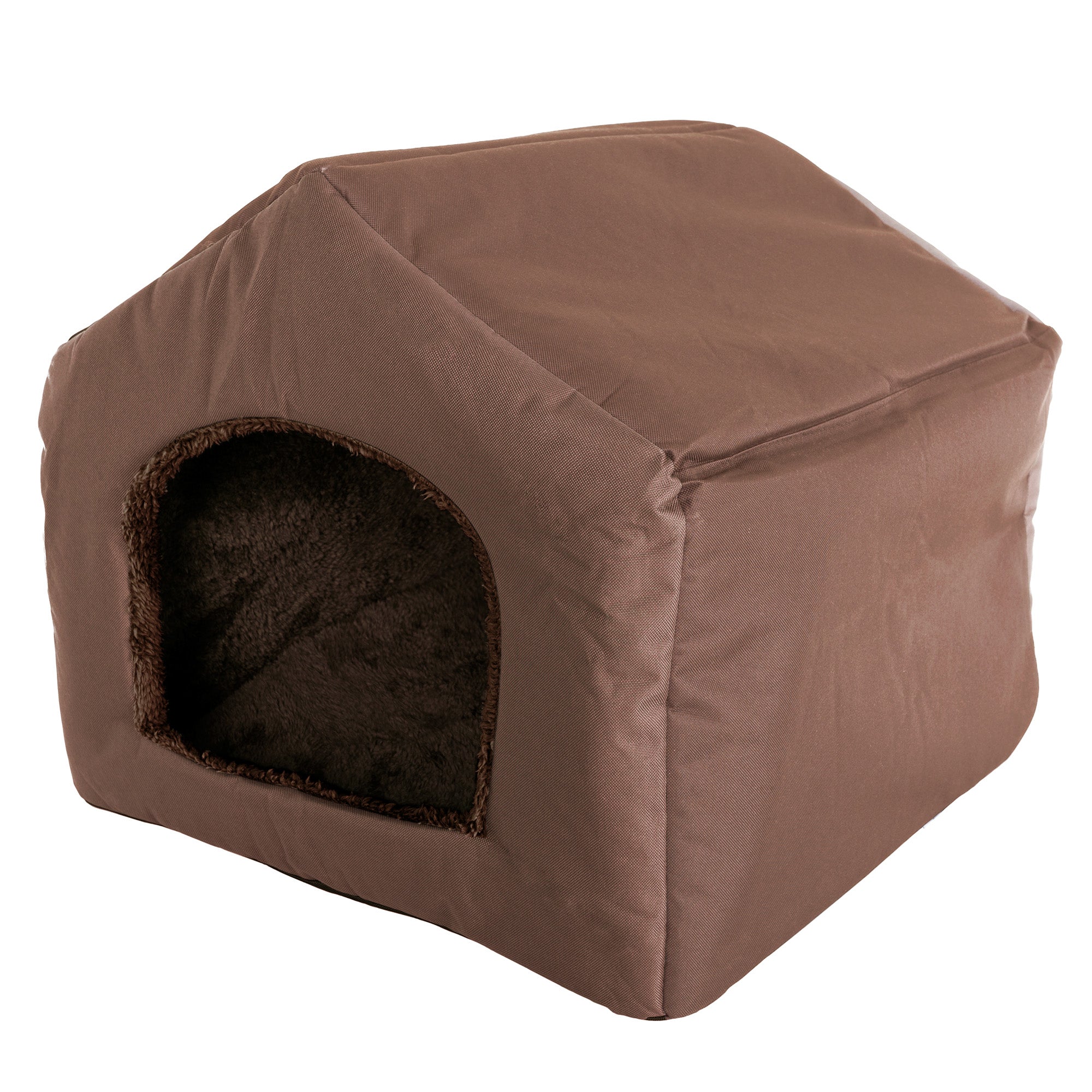 Covered pet shop bed