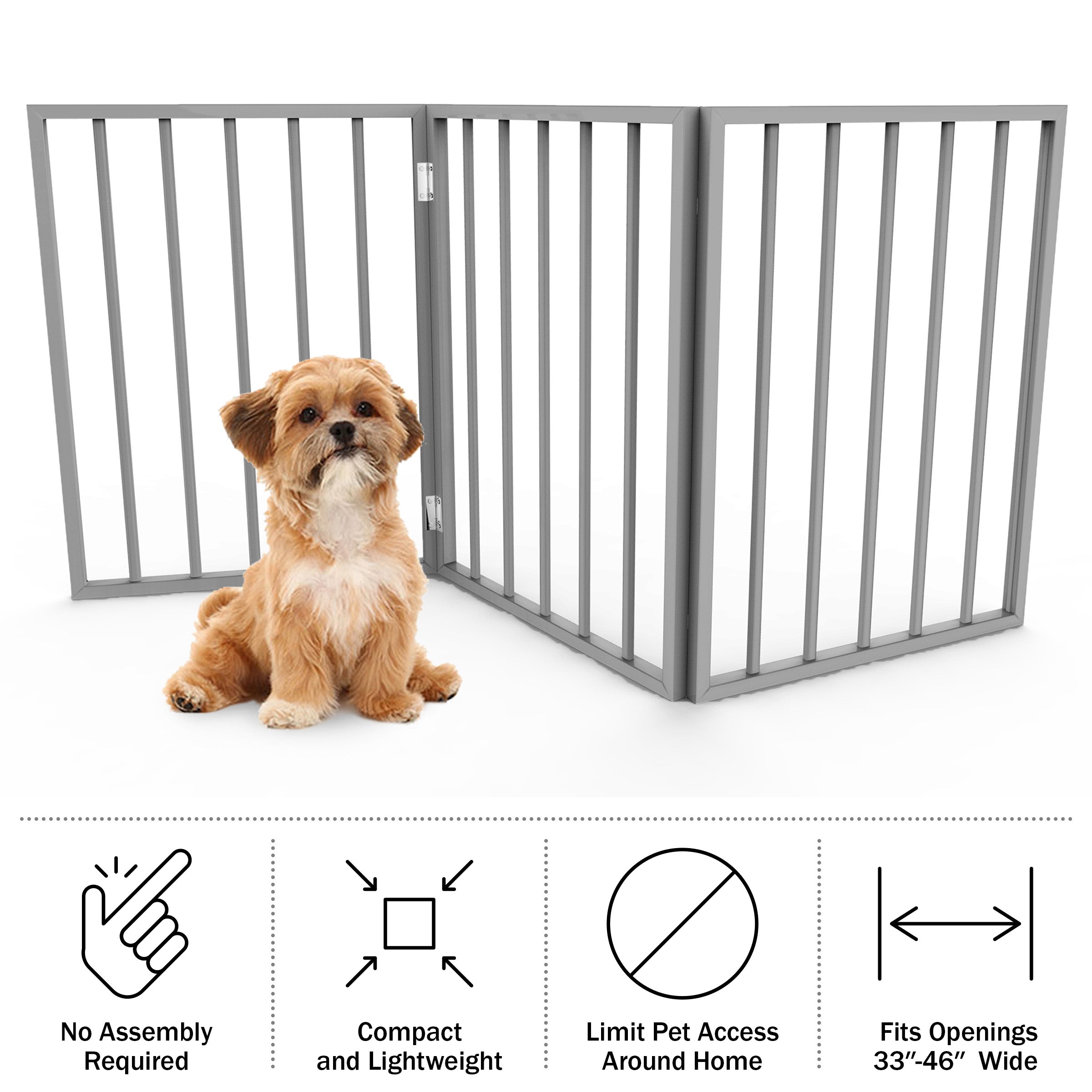 Folding pet gates 3 panel best sale