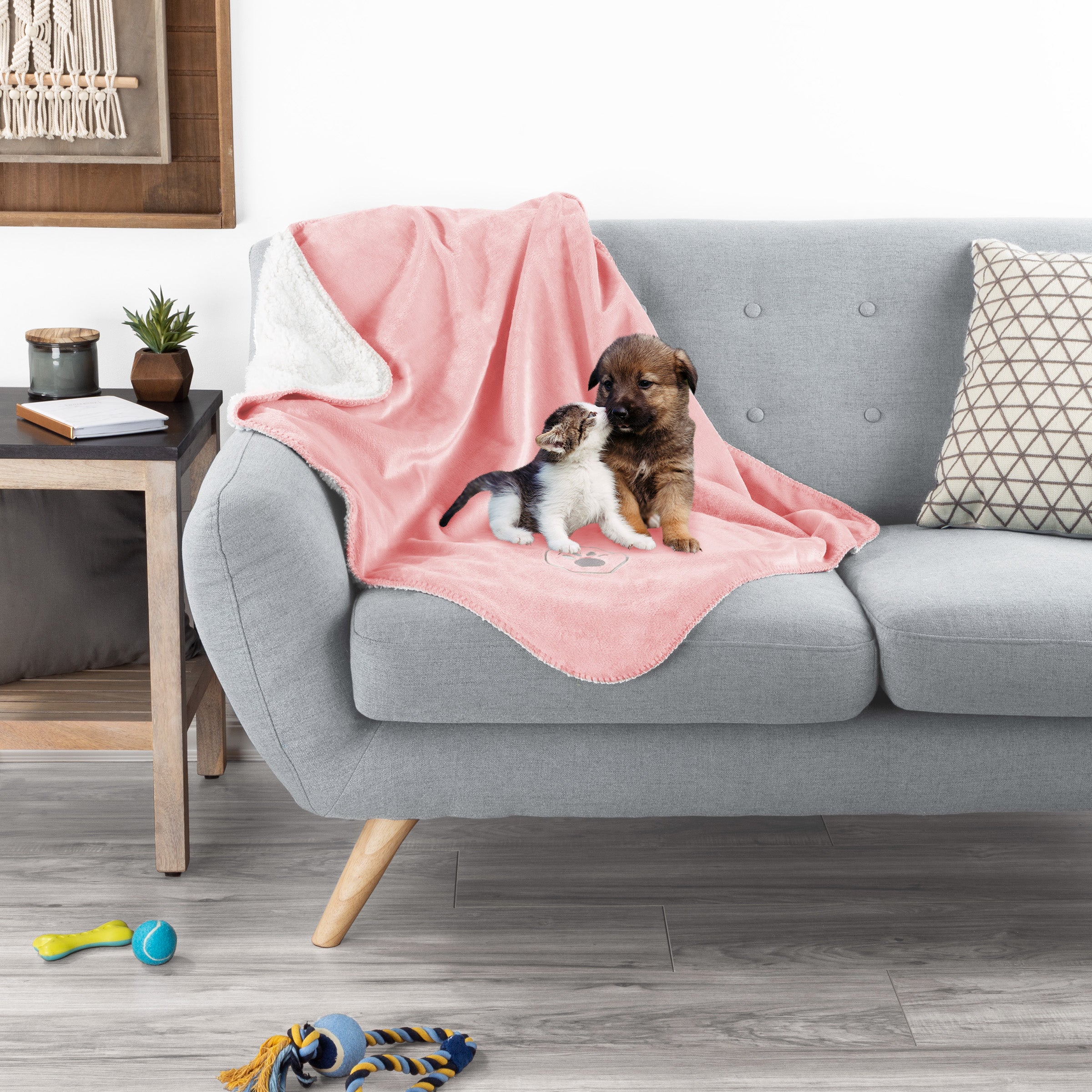 Dog 2024 blanket pink