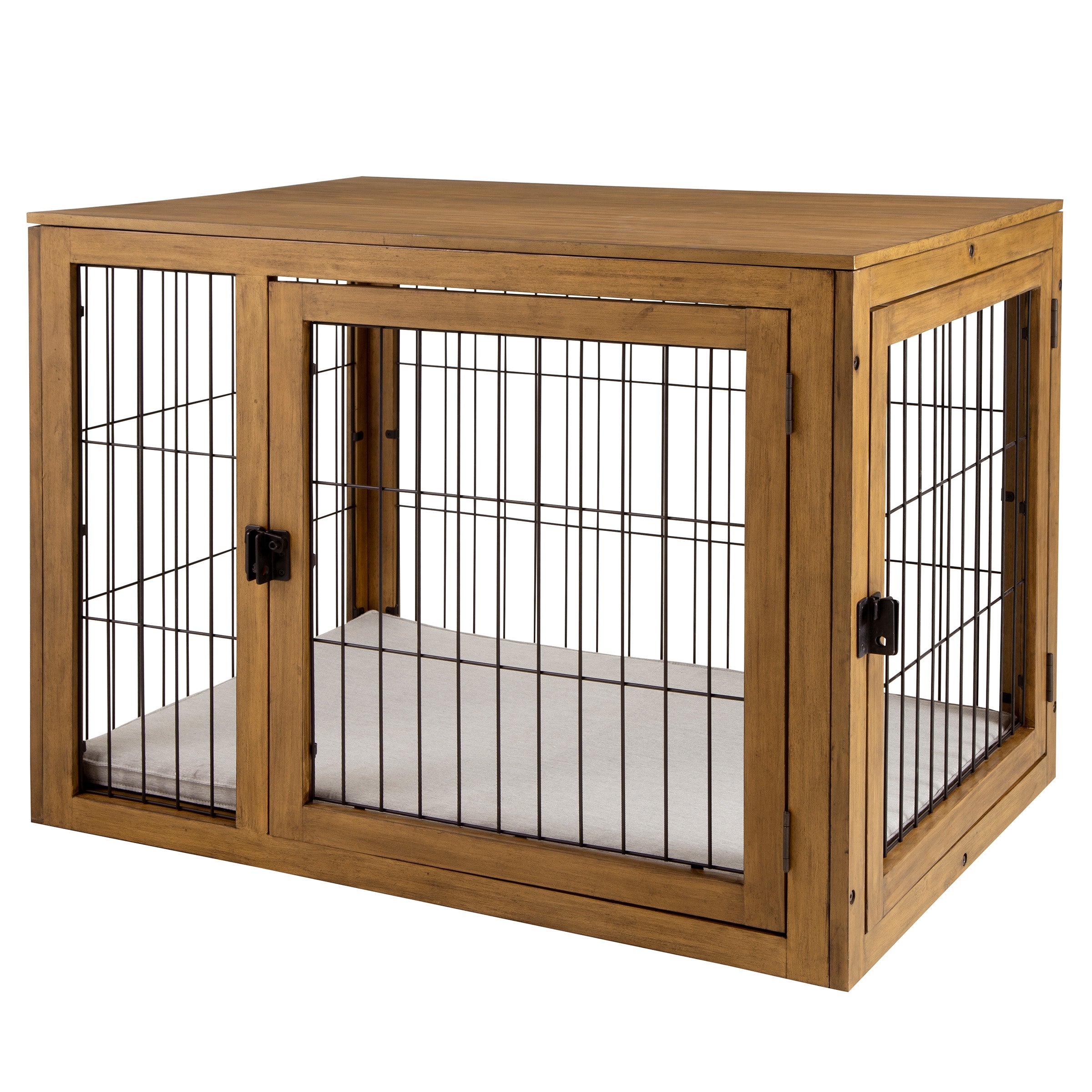 Double door medium cheap dog crate