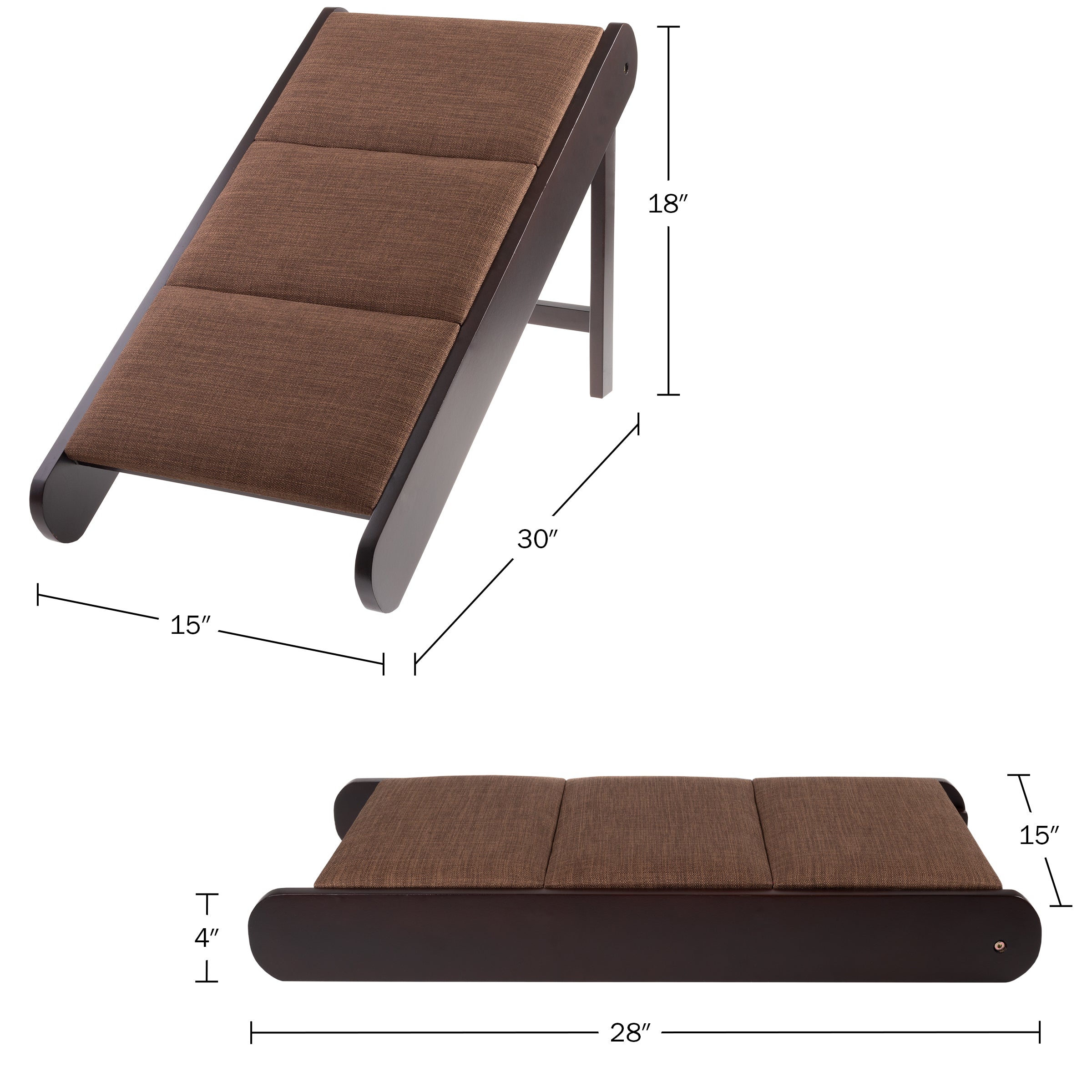 Foldable clearance dog ramp