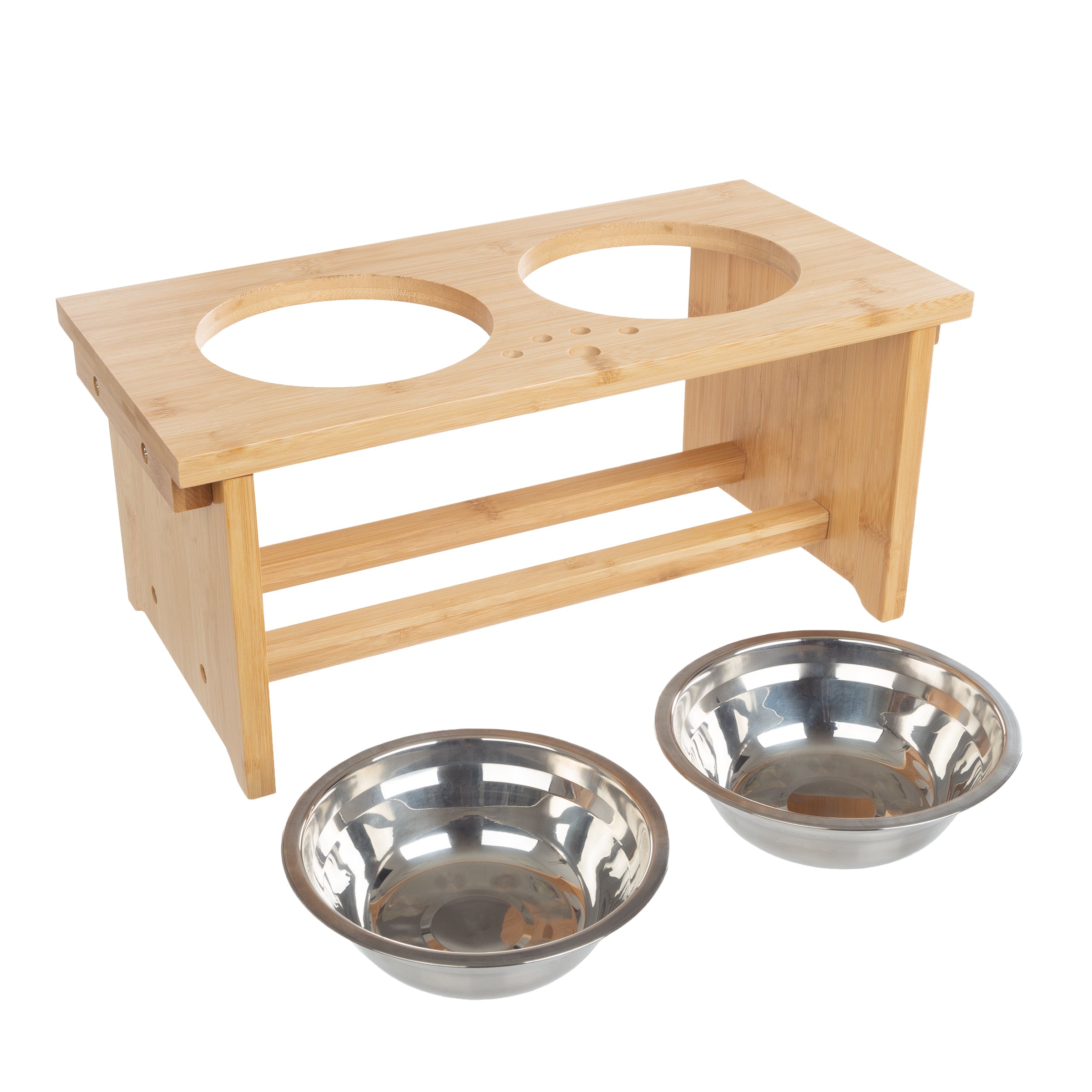 Bamboo dog bowls store safe