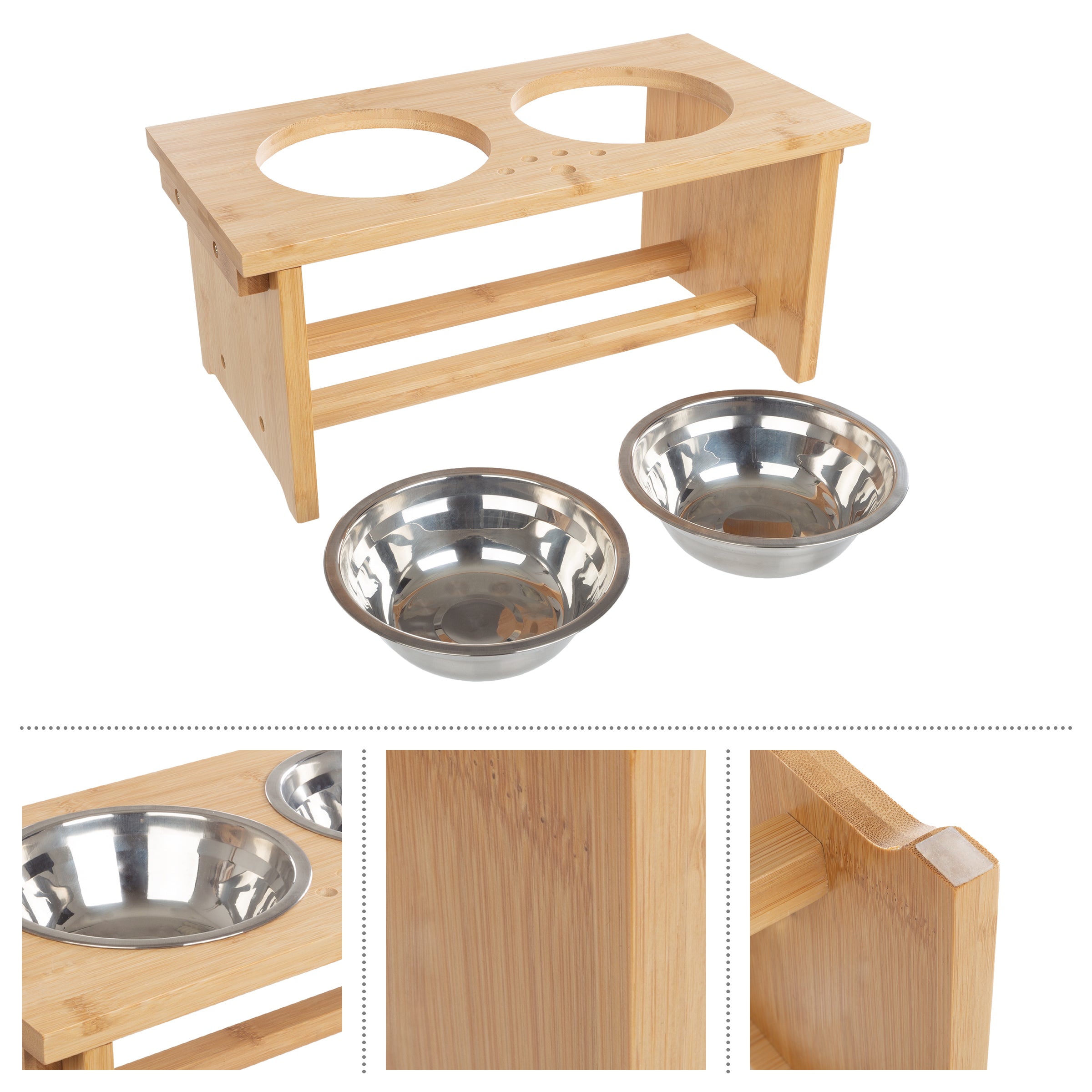 Elevated clearance pet bowls